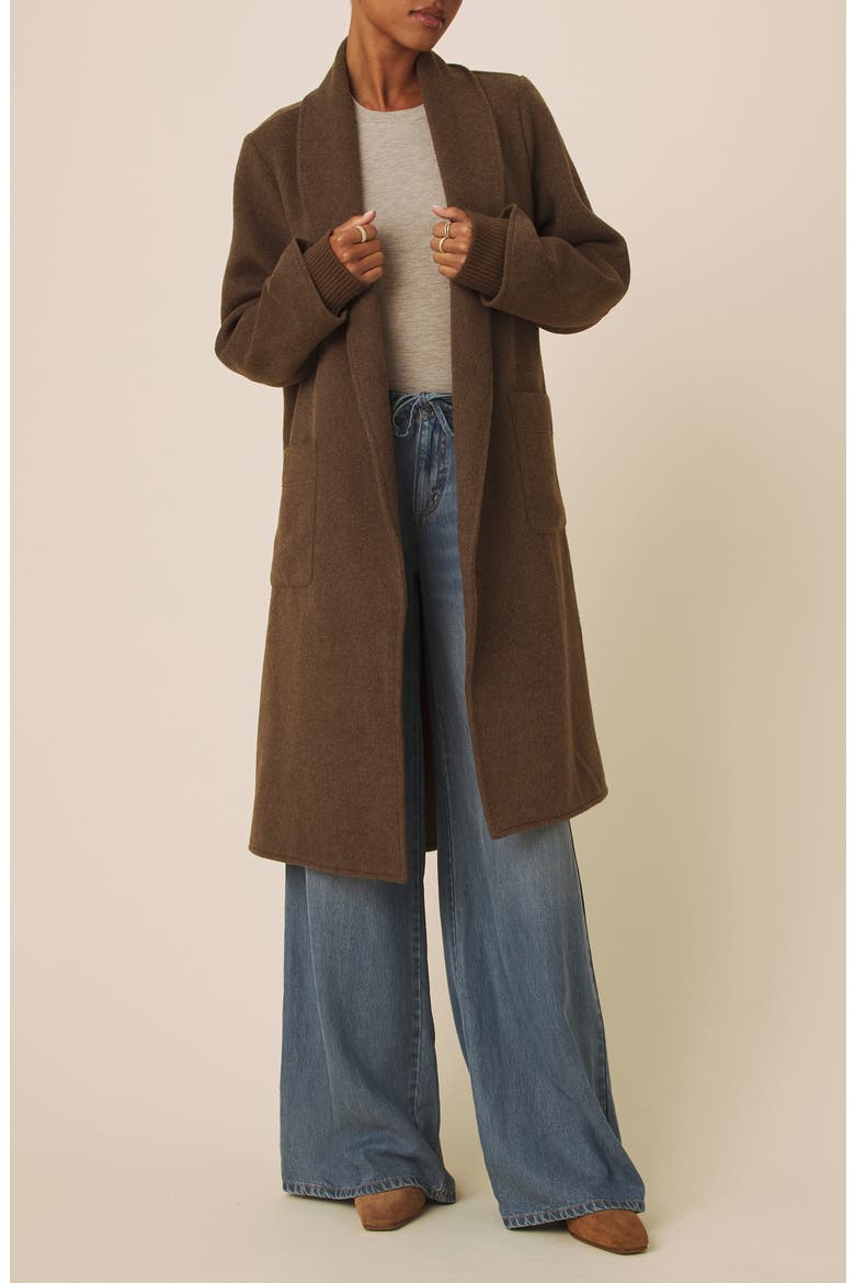 Willa Long Coat, Main, color, TRUFFLE BROWN