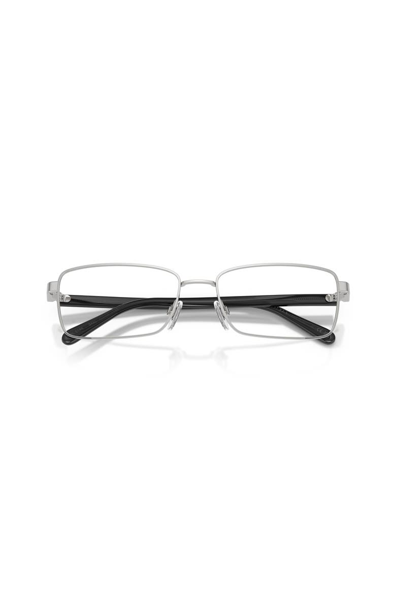 58mm Rectangle optical glasses, Alternate, color, Silver