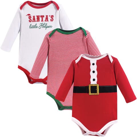Triple Pack Long-Sleeve Infant Bodysuits