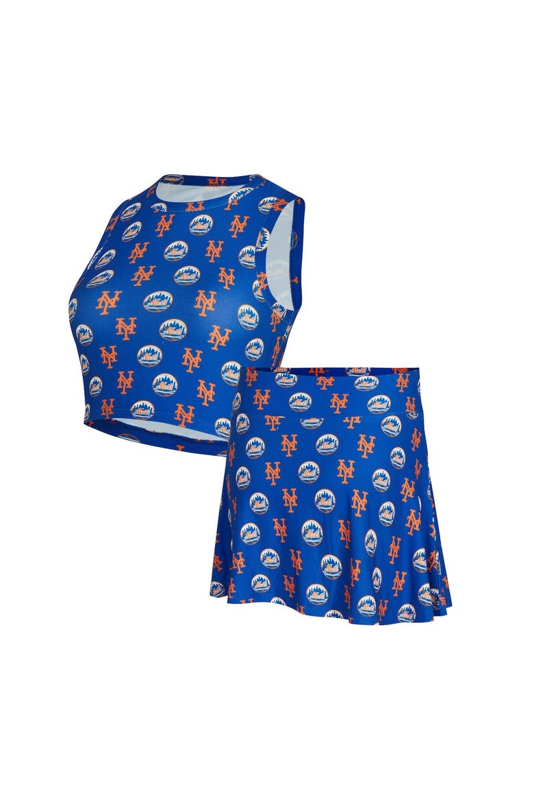 Women's Concepts Sport  Royal New York Mets Knit Tank Top & Skort Set, Main, color, Royal