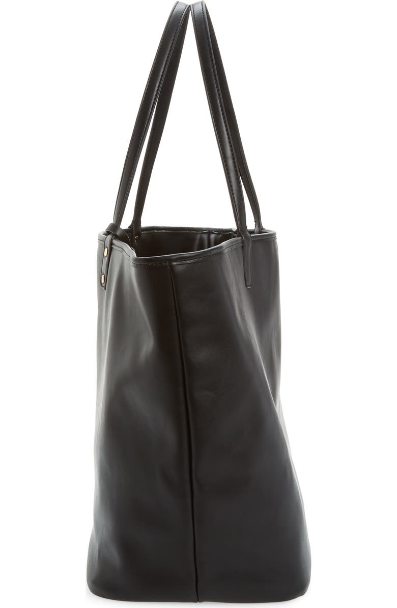 Mali + Lili Reversible Vegan Leather Tote, Alternate, color,