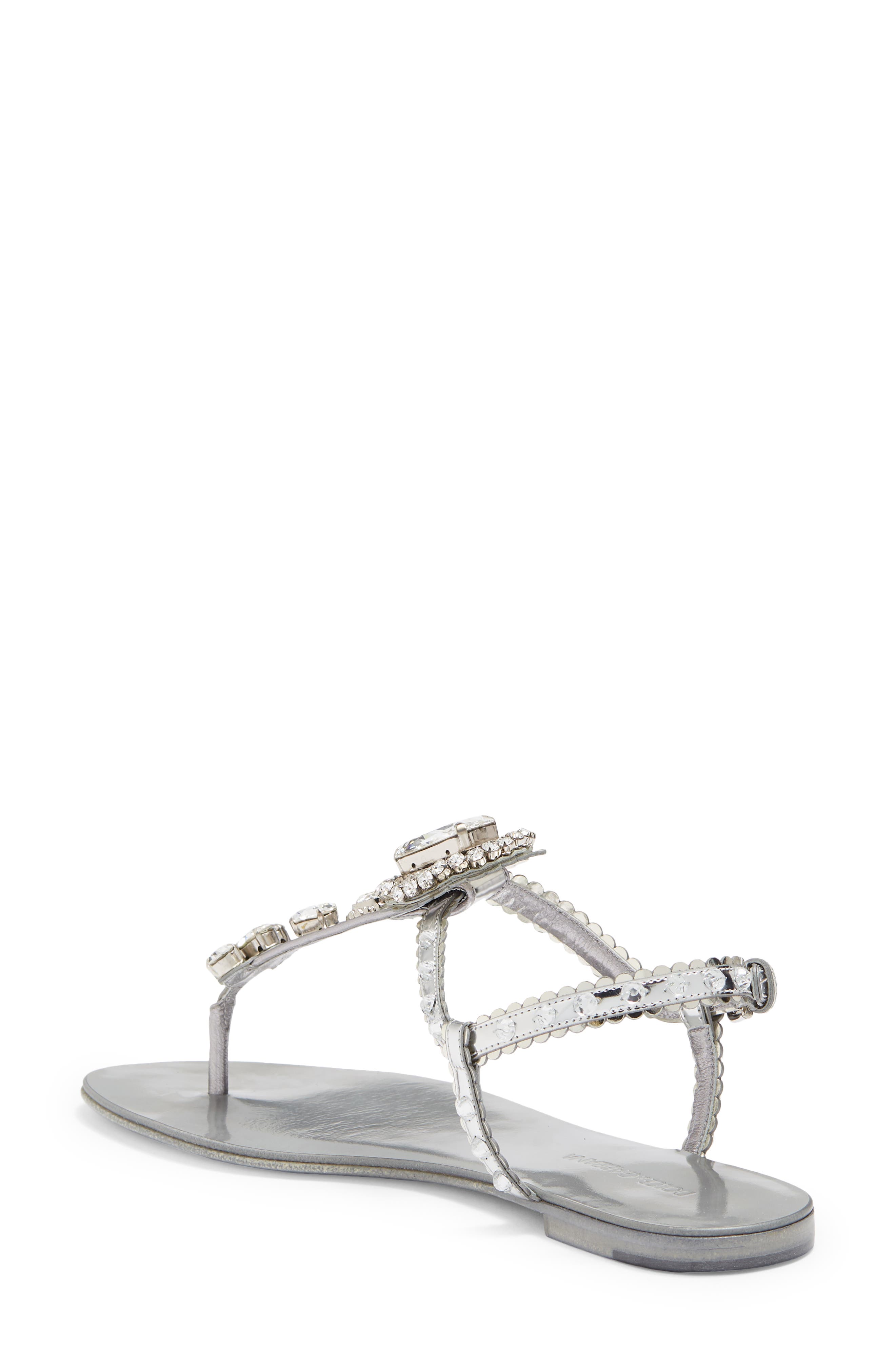 Dolce&Gabbana Jeweled Thong Sandal, Alternate, color, 