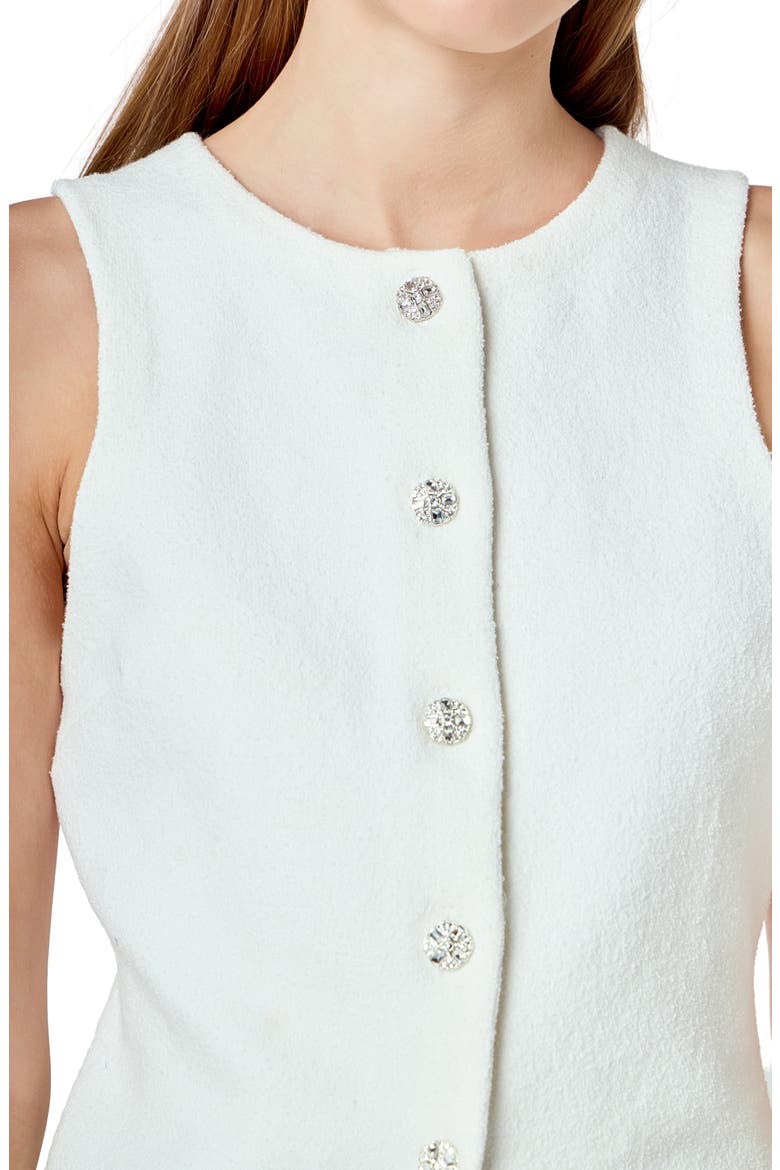Cotton Blend Knit Vest, Alternate, color, IVORY