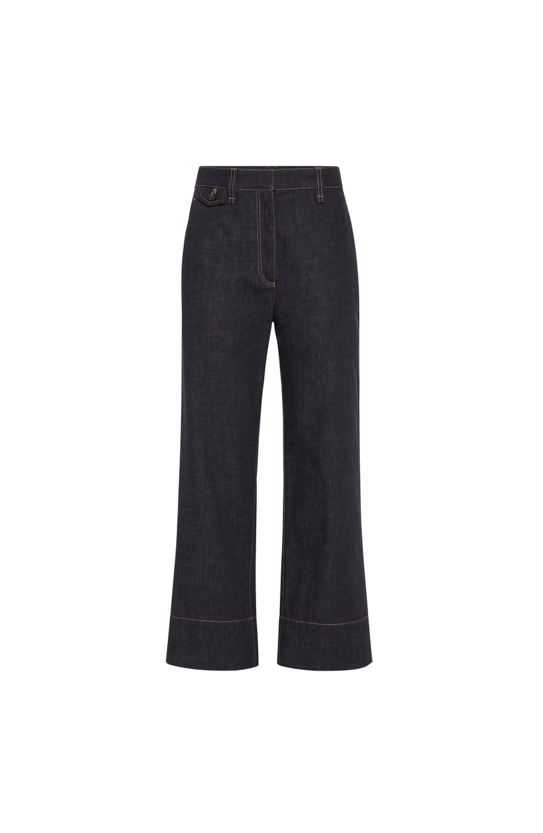Brunello Cucinelli Sartorial square trousers, Main, color, Dark Denim
