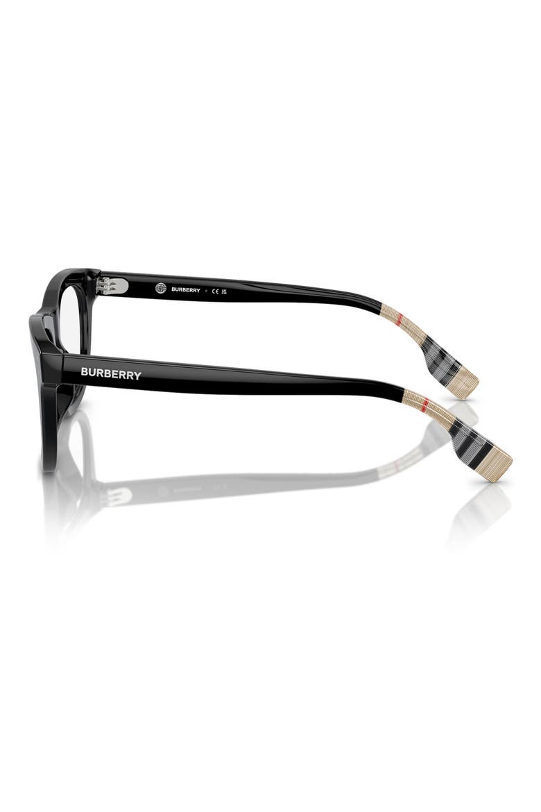 47mm Square Optical Glasses, Alternate, color, BLACK / DEMO LENS