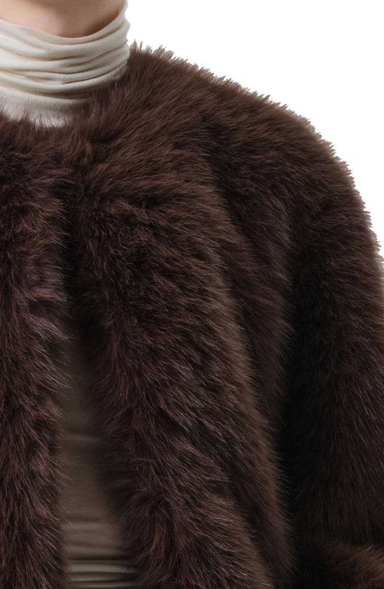 Citizens of Humanity Esme Faux Fur Jacket, Alternate, color, Honey Lt Brown