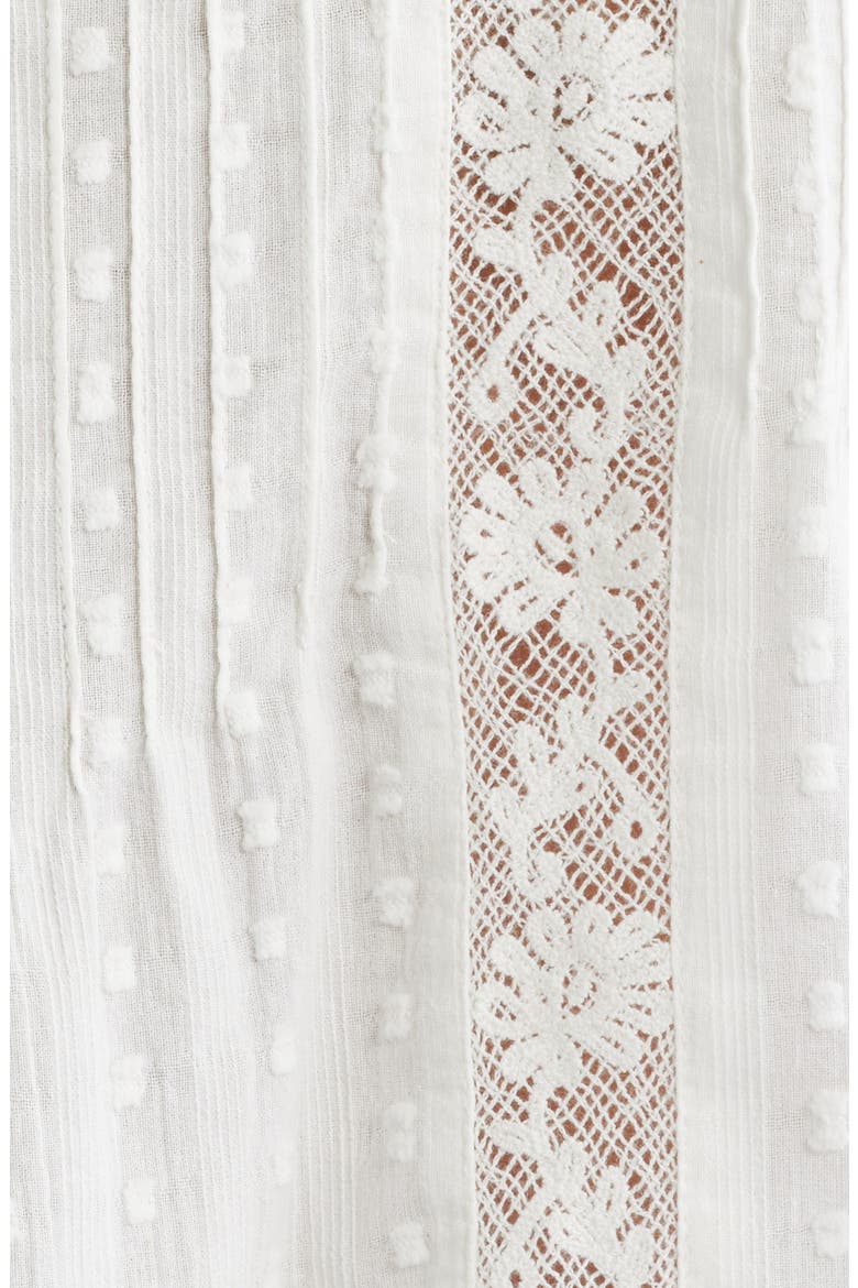 Lal Lace Cotton Top, Alternate, color, WHITE