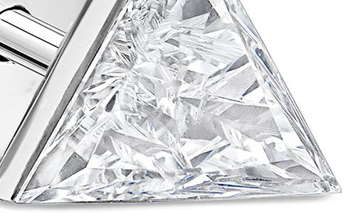 Maria Tash Invisible Set Triangle Diamond Single Stud Earring In Metallic