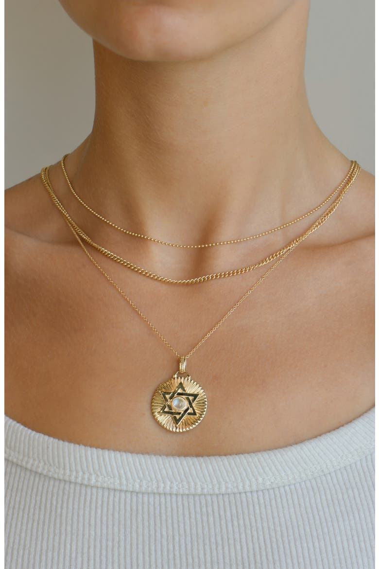 Curb Chain Necklace, Alternate, color, YELLOW GOLD