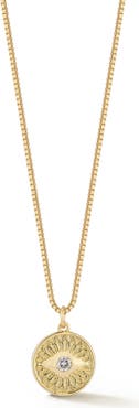 GLAZE JEWELRY Cubic Zirconia Medallion Pendant Necklace
