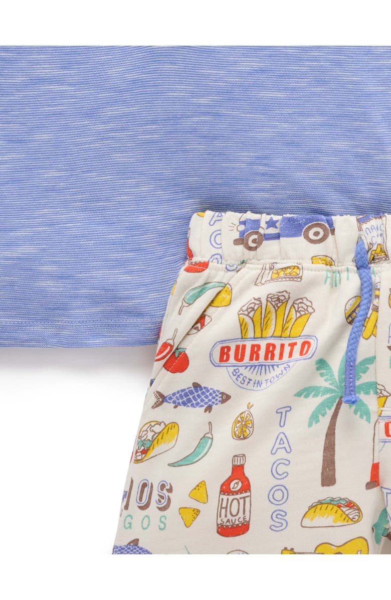 Purebaby Fiesta Resort Henley Top & Short Set, Alternate, color, Fiesta Print