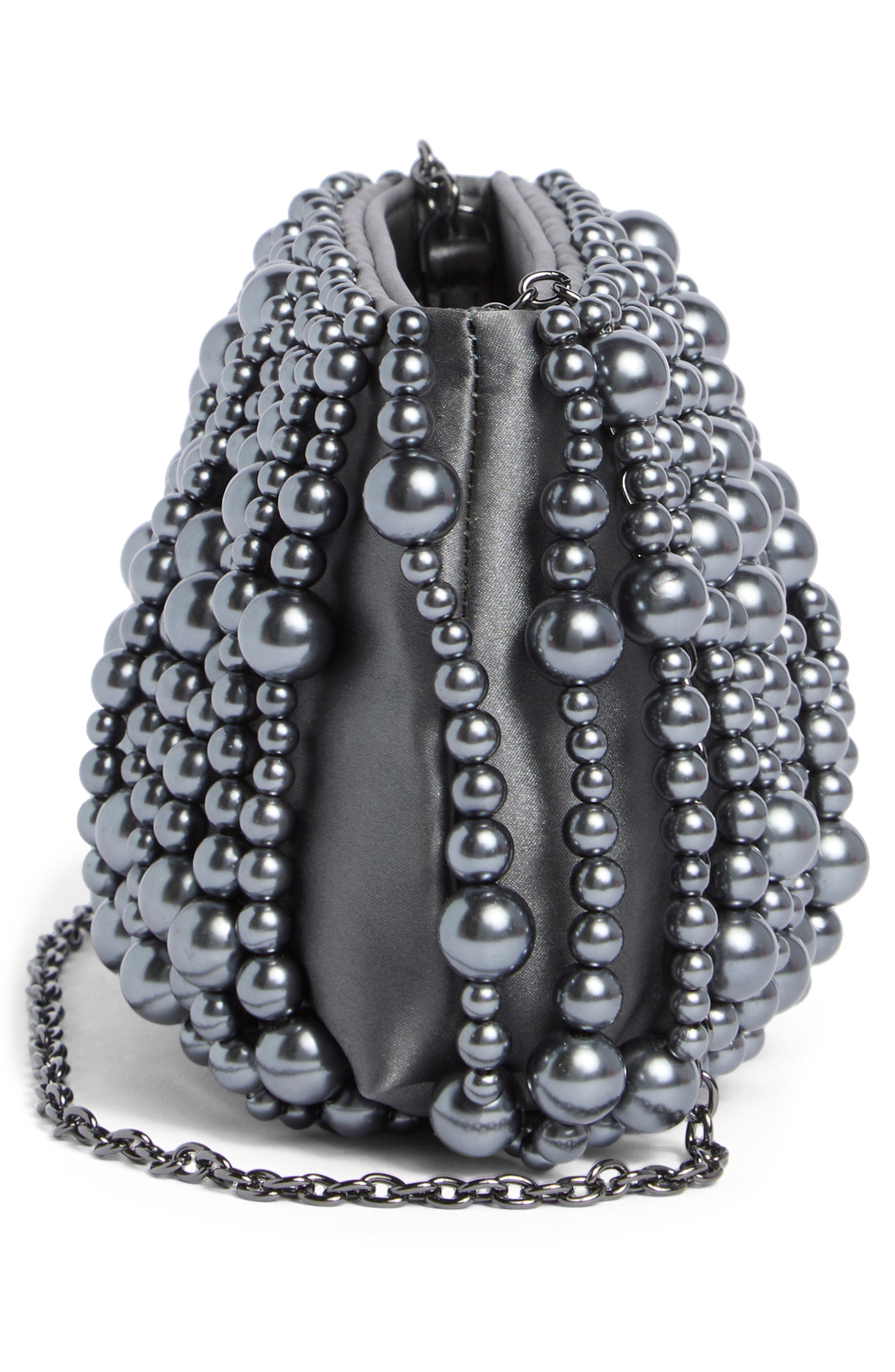 Lele Sadoughi Willow Beaded Clutch, Alternate, color, 