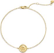 Monica Vinader Initial Stamp Charm Bracelet