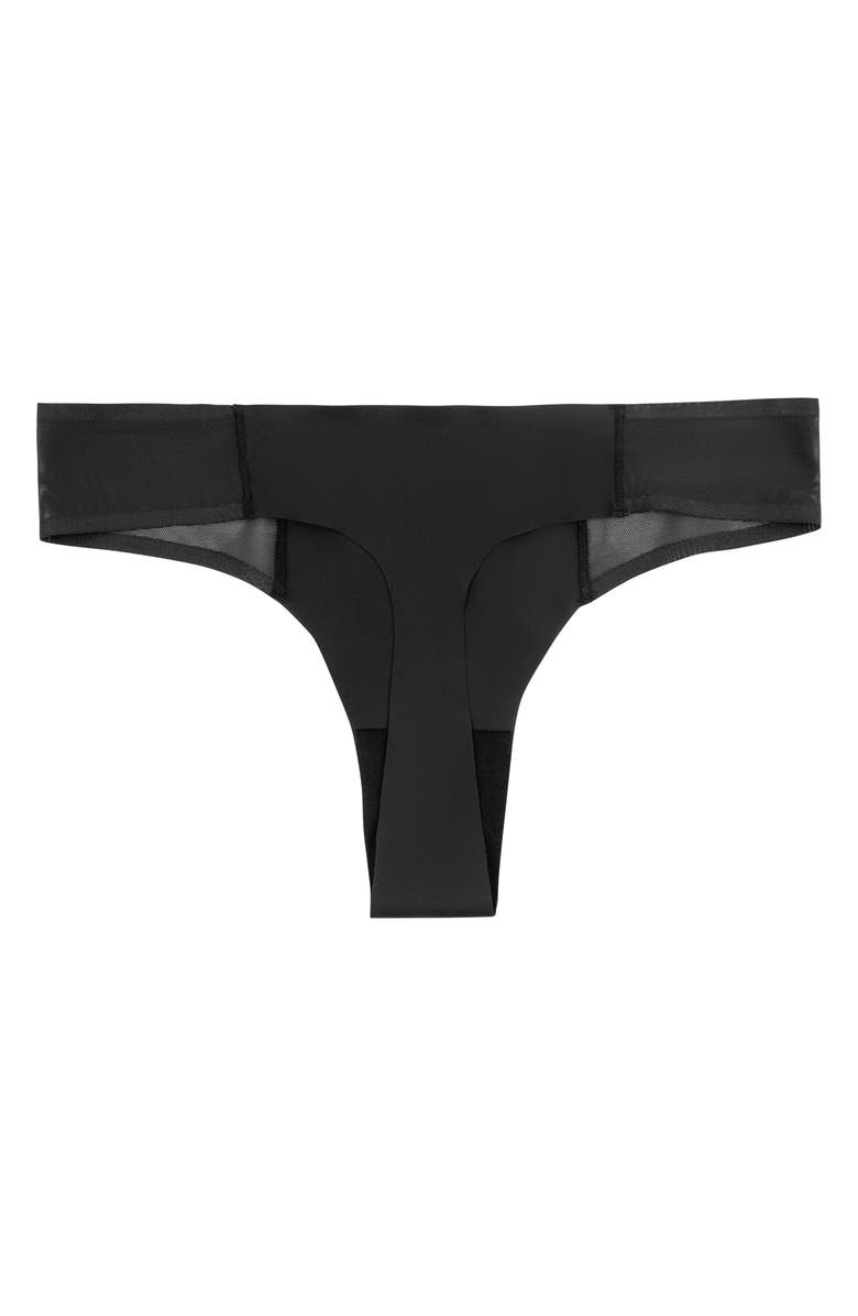 Uwila Warrior Soft Seamless Thong with Mesh, Alternate, color, Tap Shoe Black
