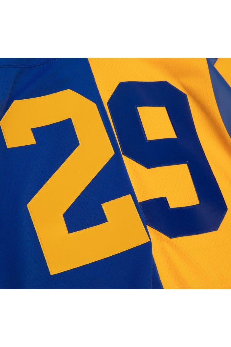 Men's Mitchell & Ness Eric Dickerson Royal/Gold Los Angeles Rams 1984 Split Legacy Replica Jersey, Alternate, color, Royal