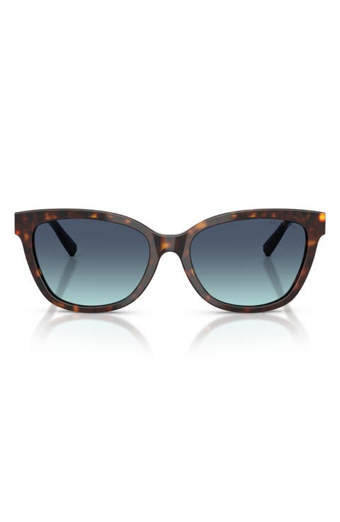 55mm Gradient Cat Eye Sunglasses