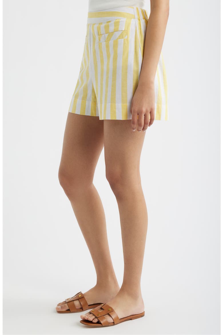 Stripe Welt Pocket Shorts, Alternate, color, YELLOW