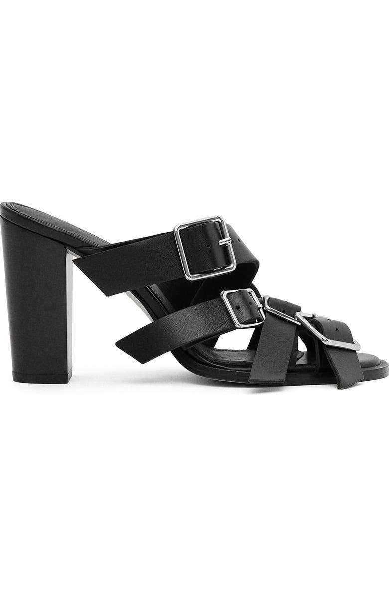 MANGO Slide Sandal, Alternate, color, Black