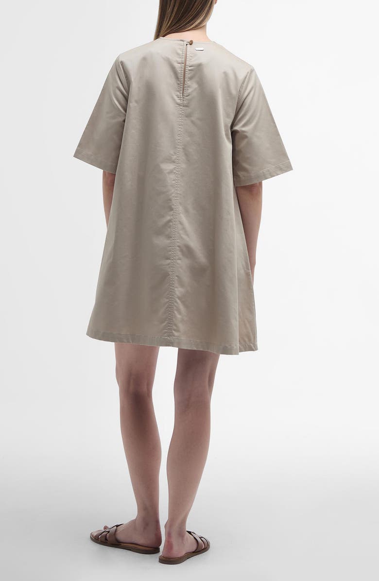 Barbour Luna Cotton Swing Minidress, Alternate, color, Light Sand