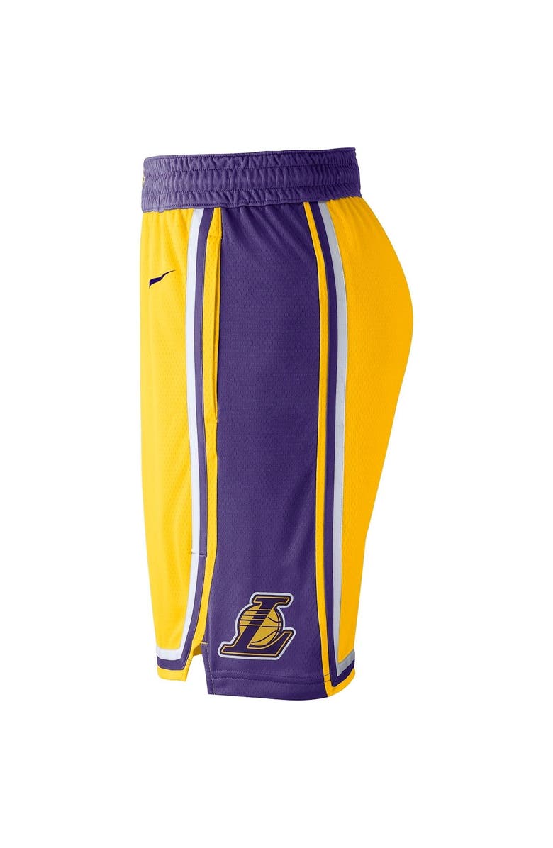 Nike Men's Nike Gold 2019/20 Los Angeles Lakers Icon Edition Swingman Shorts, Alternate, color, Gold