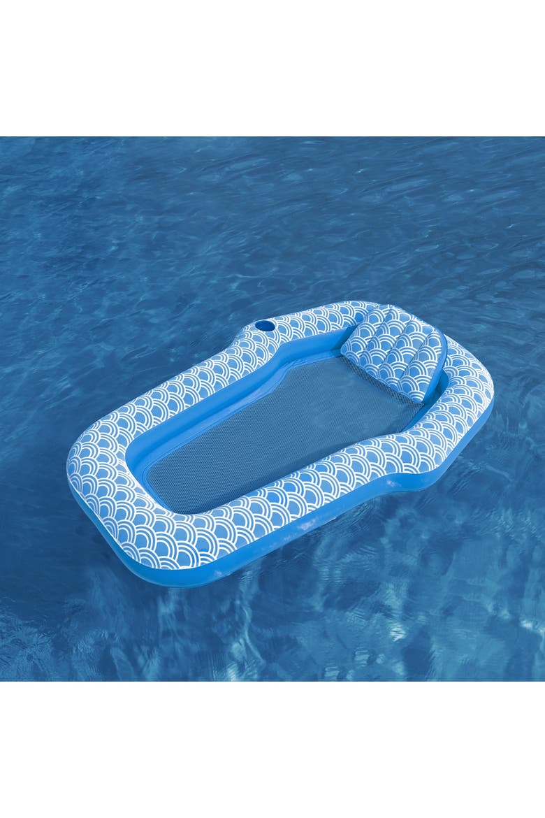 Comfort Plush Inflatable Lounge, Alternate, color, Blue