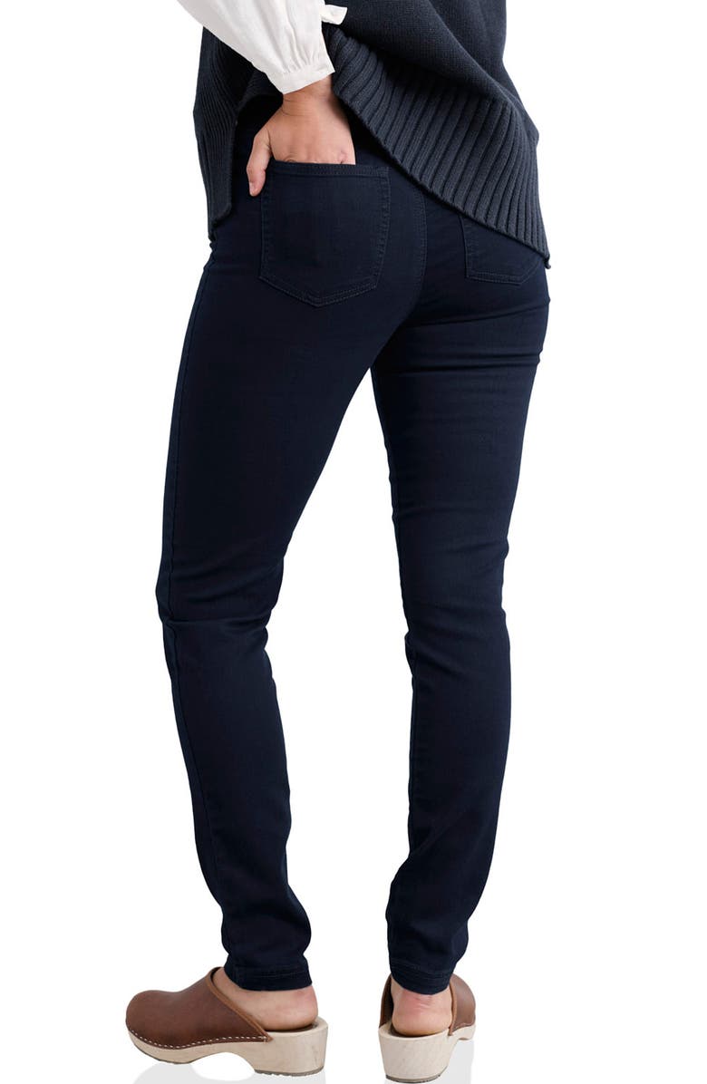 Seasalt Cornwall Bosvenning High Waist Jeggings, Alternate, color, Squid Ink