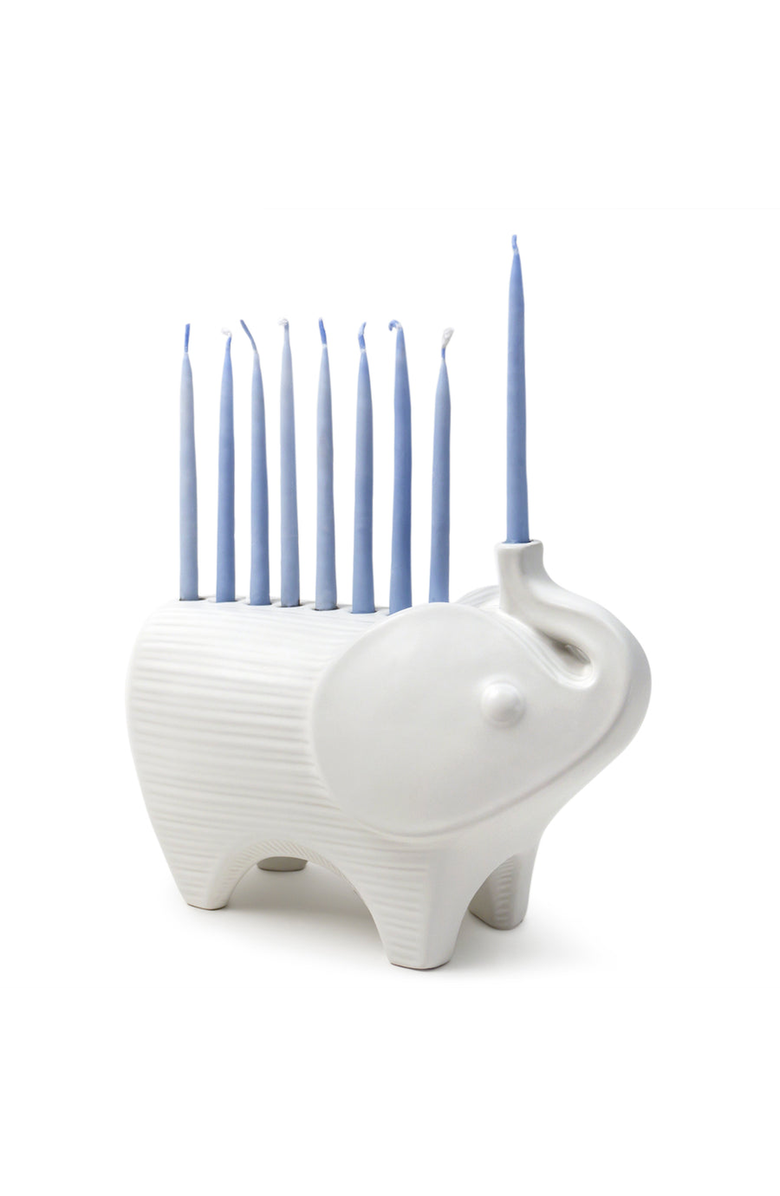 Jonathan Adler Elephant Menorah, Alternate, color, 