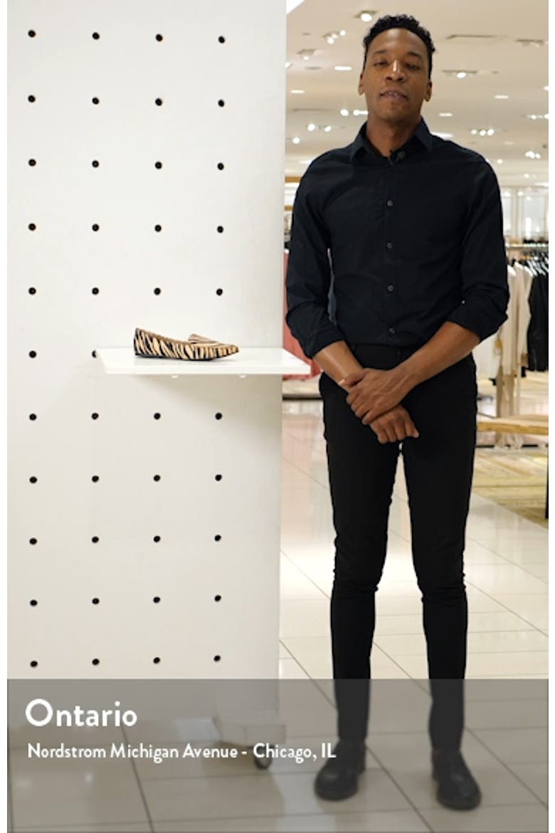 Feather Genuine Calf Hair Loafer video