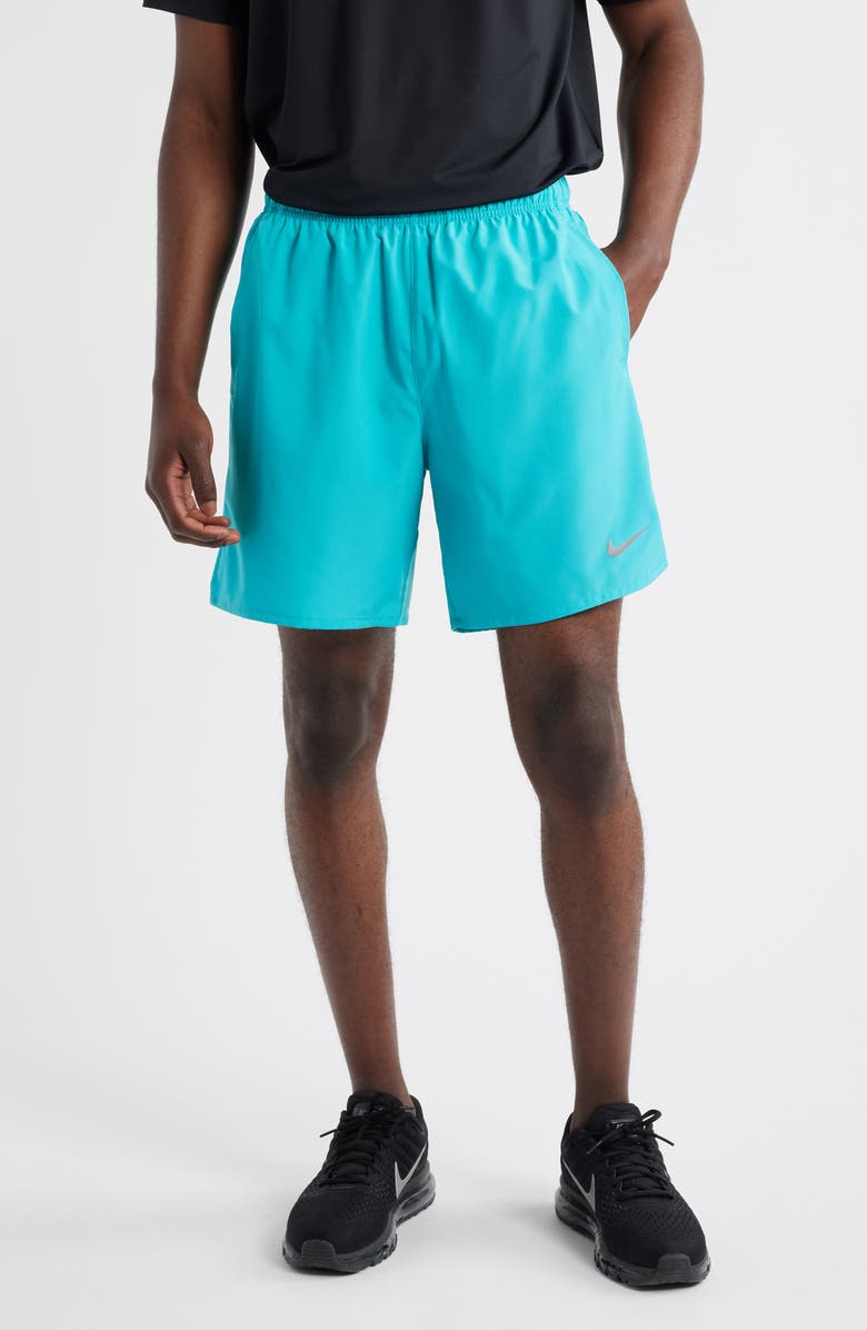 Nike Dri-FIT Challenger Unlined Athletic Shorts, Main, color, Dusty Cactus/ Reflective Silv