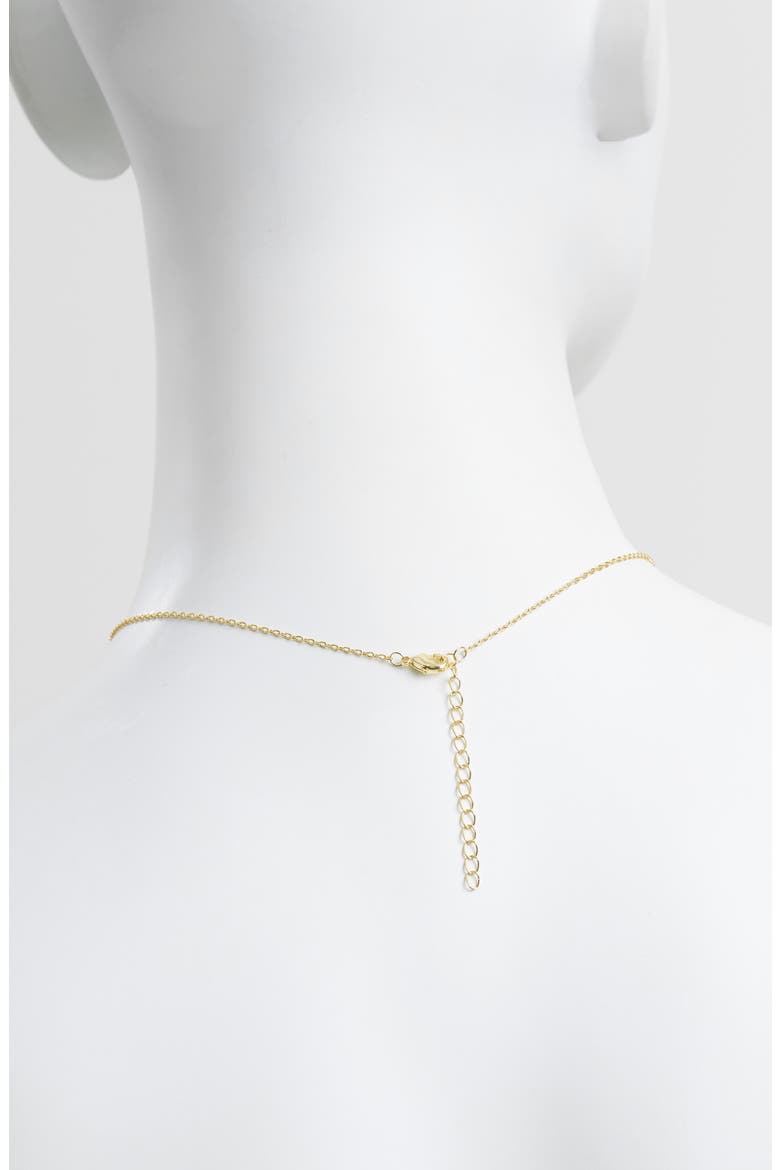 Modern Muse Faux Pearl Pendant Necklace, Alternate, color, GOLD