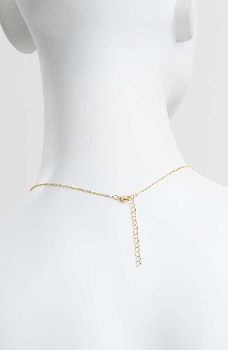 ATHRA LUXE Modern Muse Faux Pearl Pendant Necklace, Alternate, color, Gold