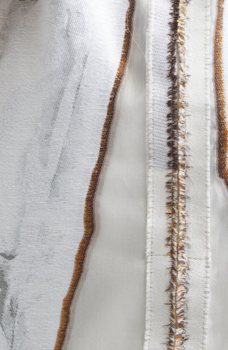 Jason Wu Collection Collage Jacquard Organza Minidress, Alternate, color, Chalk/ Plaster