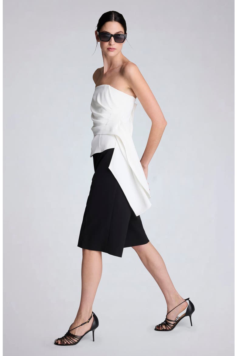 High Waist Bermuda Shorts, Alternate, color, BLACK