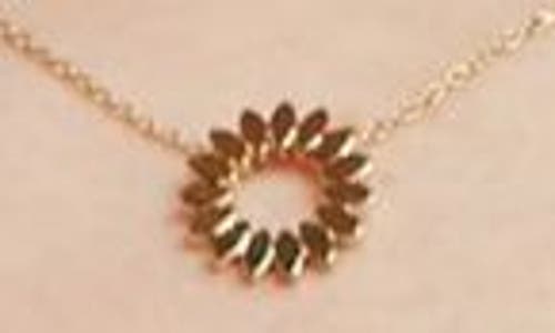 Estella Bartlett Modern Floral Pendant Necklace In Gold