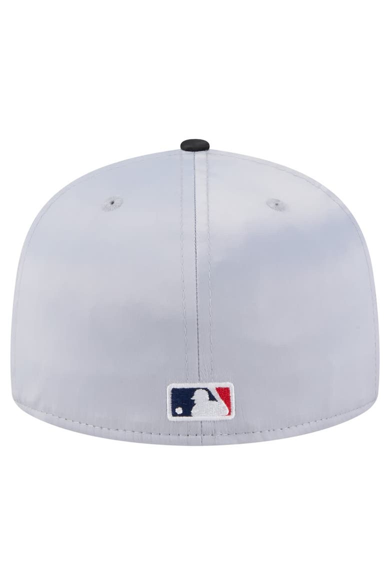 Men's New Era Gray/Black Chicago White Sox Satin 59FIFTY Fitted Hat, Alternate, color, Gray