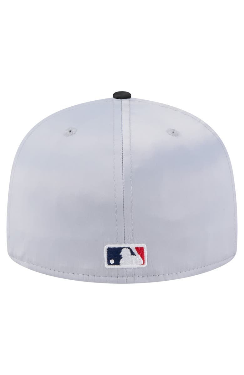 New Era Men's New Era Gray/Black Chicago White Sox Satin 59FIFTY Fitted Hat, Alternate, color, Gray