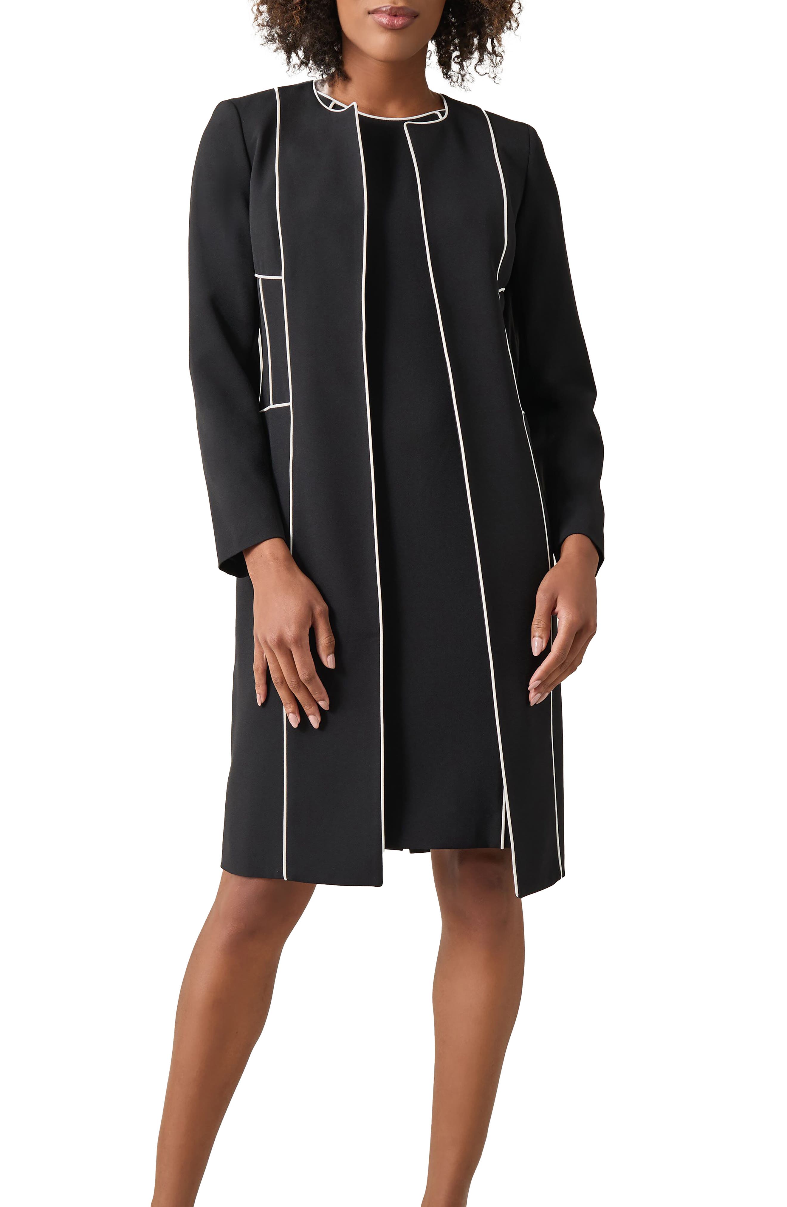 KASPER Contrast Detail Topper (Women) | Nordstrom