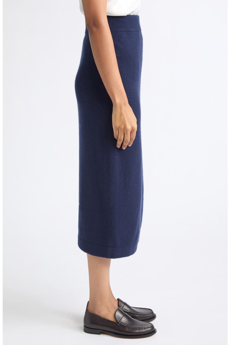 Virgin Wool & Cashmere Pencil Skirt, Alternate, color, SOLID BLUE NAVY