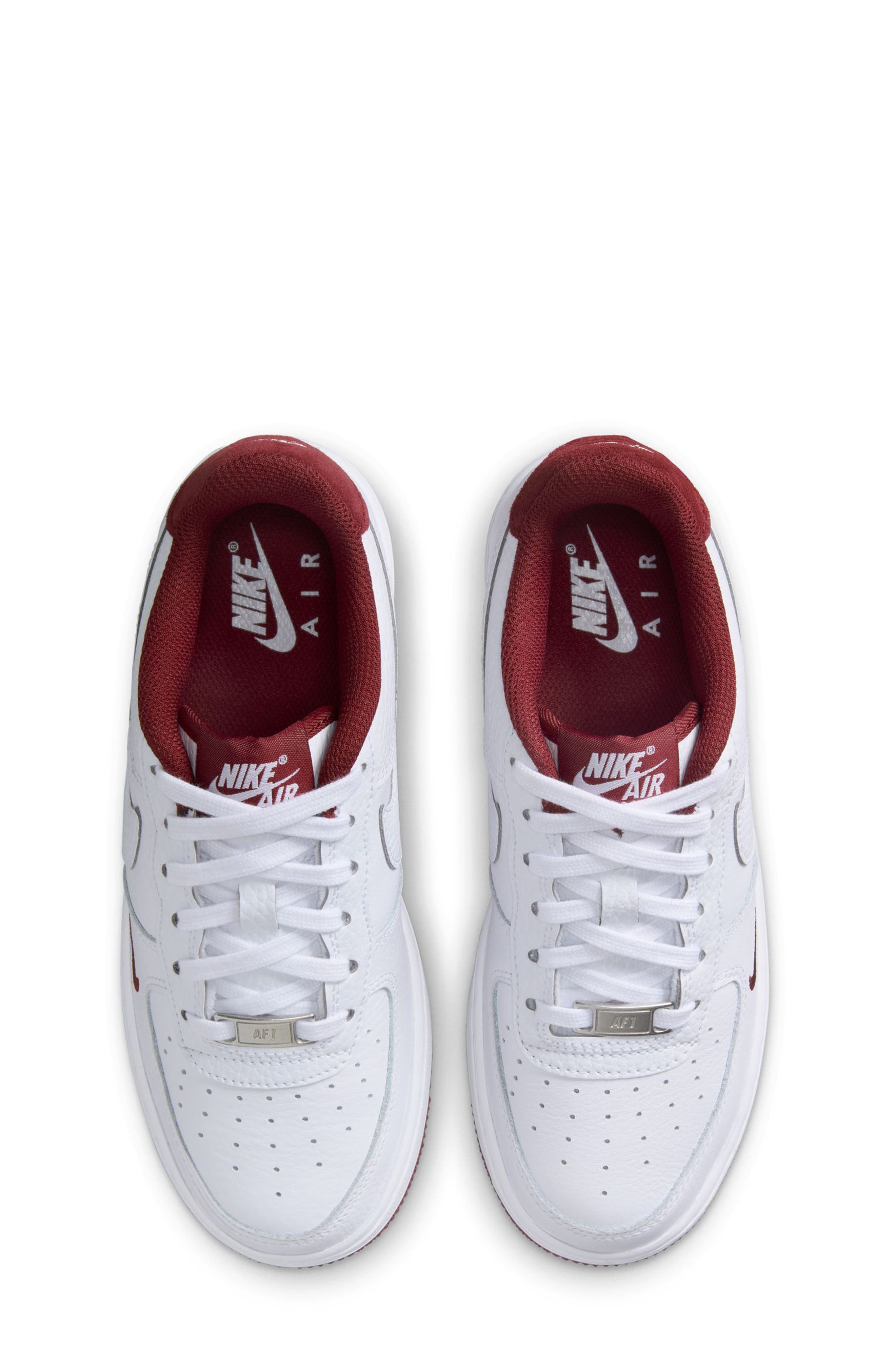Nike Air Force 1 Basketball Sneaker, Alternate, color, White/ White/ Team Red