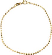 Argento Vivo Sterling Silver Ball Chain Bracelet