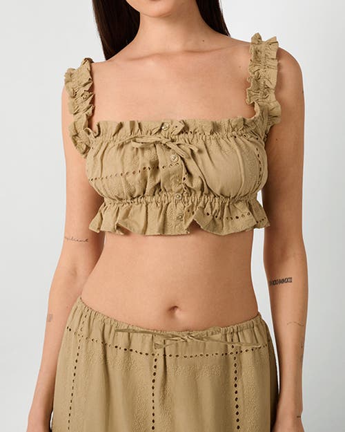 Weworewhat Ruffle Crop Top