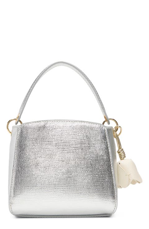 Polly Lizard Embossed Faux Leather Crossbody Bag