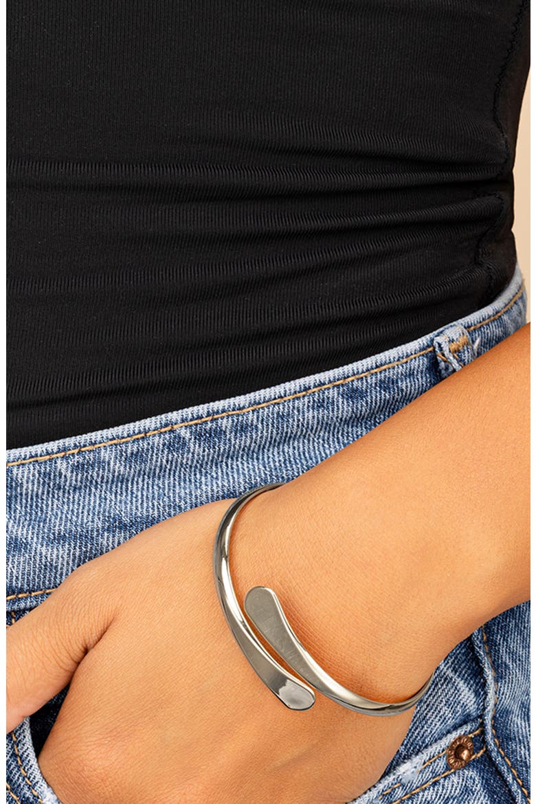 Valeira Cuff Bracelet, Alternate, color, SILVER