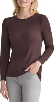 Jones New York Crewneck Long Sleeve T-Shirt