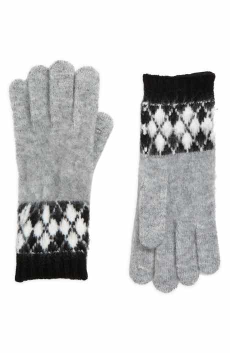 Argyle Knit Gloves