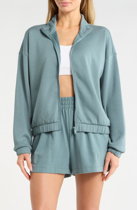 Whisper Knit Ruched Jacket