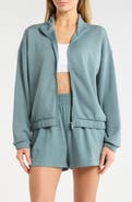 Z by Zella Whisper Knit Ruched Jacket