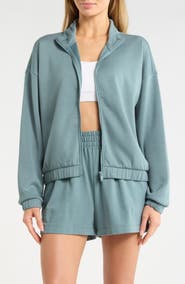 Z by Zella Whisper Knit Ruched Jacket