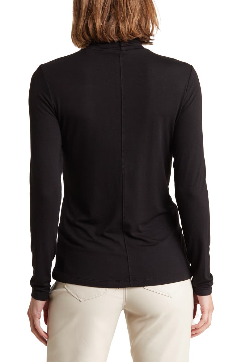 Long Sleeve Knit Turtleneck Top, Alternate, color, BLACK