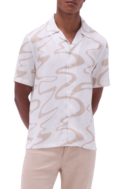 Jackson Abstract Print Lyocell Camp Shirt